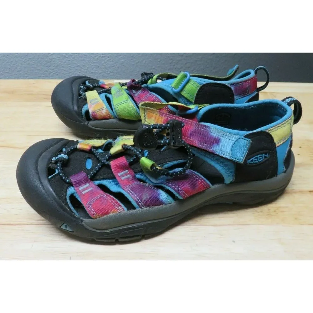 Keen Newport H2 1018441 Rainbow‎ Tie Dye Sandals Water Shoes Kids Size 3 US